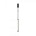 Lampadario A Sospensione Moderno Supersymmetry Alluminio Nero 1 Luce Led 17W P096PL-L11BK