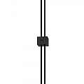 Lampadario A Sospensione Moderno Supersymmetry Alluminio Nero 1 Luce Led 17W P096PL-L11BK