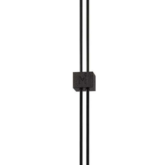 Lampadario A Sospensione Moderno Supersymmetry Alluminio Nero 1 Luce Led 17W P096PL-L11BK