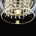 Lampadario Contemporaneo Fermi Metallo Oro 1 Luce Diffusore Vetro E Metallo P140-PL-170-1-G