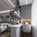 Lampadario Contemporaneo Fermi Metallo Nichel 1 Luce Diffusori Vetro Trasparente P140-PL-170-1-N