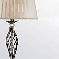 Piantana Shabby Chic Grace Metallo Ottone 1 Luce Diffusore Organza Beige RC247-FL-01-R