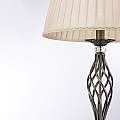 Piantana Shabby Chic Grace Metallo Ottone 1 Luce Diffusore Organza Beige RC247-FL-01-R