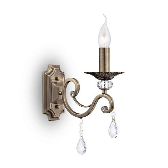 Applique Contemporanea Grace Metallo Ottone 1 Luce RC247-WL-01-R