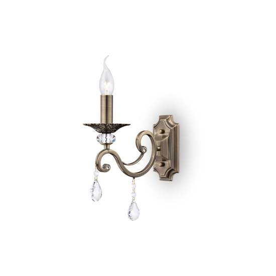 Applique Contemporanea Grace Metallo Ottone 1 Luce RC247-WL-01-R