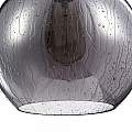 Sospensione Contemporanea Bergen Metallo Nero 1 Luce Diffusore Fumè T314-11-B