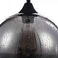 Sospensione Contemporanea Bergen Metallo Nero 1 Luce Diffusore Fumè T314-11-B