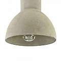 Lampadario Industrial Broni Metallo Nero 1 Luce Diffusore Calcestruzzo Grigio T434-PL-01-GR