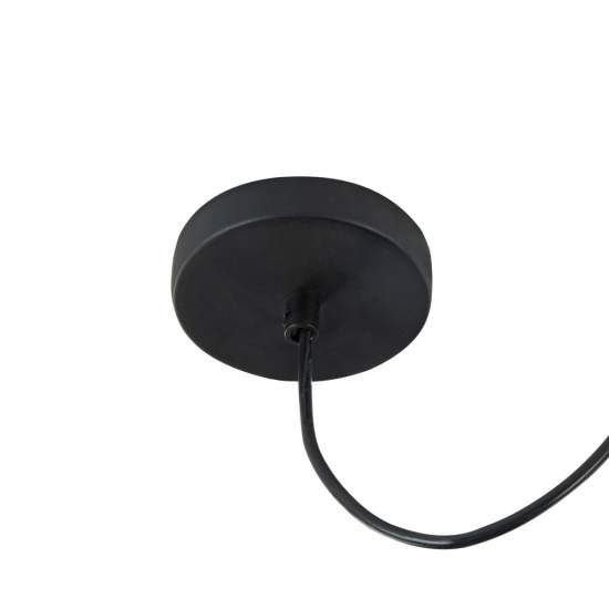 Lampadario Industrial Broni Metallo Nero 1 Luce Diffusore Calcestruzzo Grigio T451-PL-01-GR