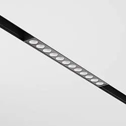 Striscia Led Per Binario Moderno Points Alluminio Nero 12 Luci 12W Dimmerabile