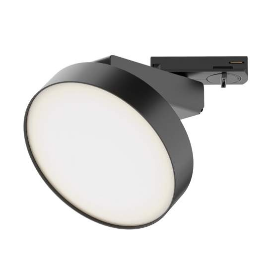 Faretto Per Binario Orientabile Zon In Metallo Nero 1 Luce Calda TR043-1-12W3K-B