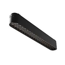Base Di Illuminazione Binario Moderno Basis Grid Alluminio Nero Luce Calda 12W
