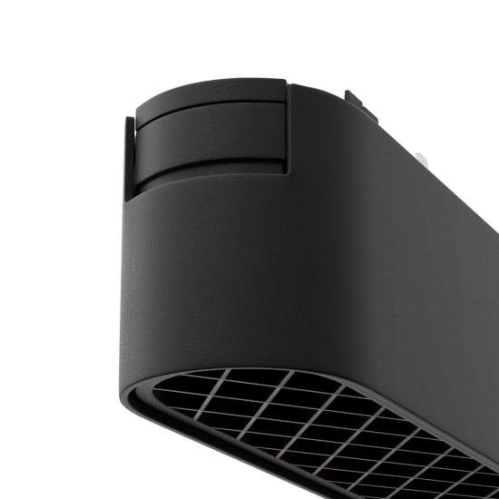 Base Di Illuminazione Binario Moderno Basis Grid Alluminio Nero Luce Calda 6W TR084-1-6W3K-B