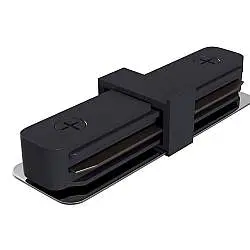 Connettore Bilaterale Per Binario In Plastica Nera