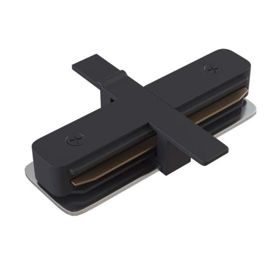 Connettore Bilaterale Per Binario In Alluminio Nero TRA002C-11B