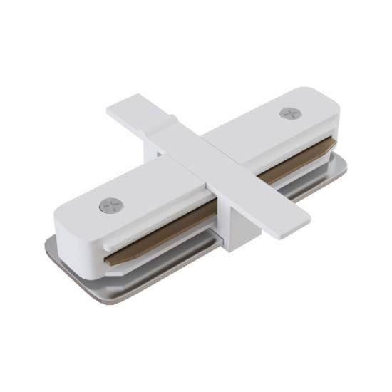 Connettore Bilaterale Per Binario In Alluminio Bianco TRA002C-11W