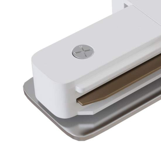 Connettore Bilaterale Per Binario In Alluminio Bianco TRA002C-11W