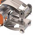 Supporto Da Incasso Per Binario In Metallo Colore Grigio TRA002HR-11B