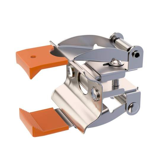 Supporto Da Incasso Per Binario In Metallo Colore Grigio TRA002HR-11B