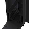 Accessorio Binario Con Spessore 8Cm Angolare Moderno Alluminio Nero TRA004CL-21B