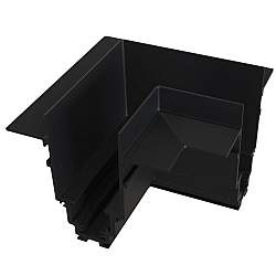 Accessorio Binario Da Incasso Moderno Con Spessore 8,5Cm Angolo Alluminio Nero Accessorio Binario Da Incasso Moderno Con Spessore 8,5Cm Angolo Alluminio Nero