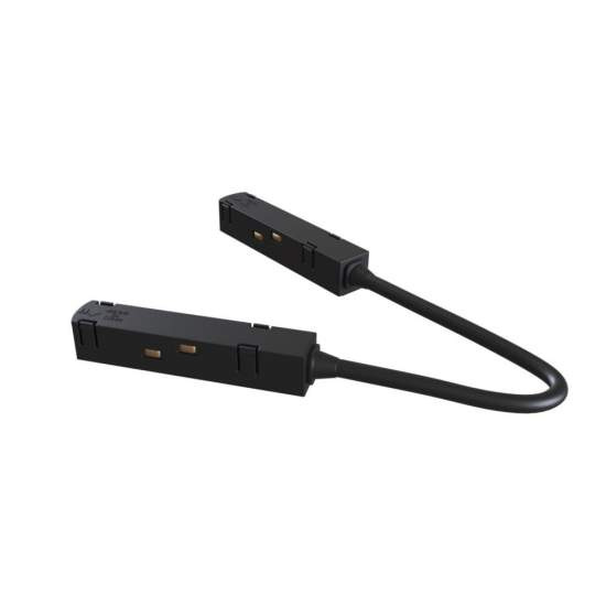 Modulo Connettore Con Cavo Angolo Per Binario Moderno Plastica Nera TRA004CPC-22B