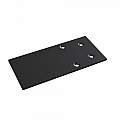 Piastra Per Binario Moderno Alluminio Nero Spessa 8Cm TRA004EC-21B