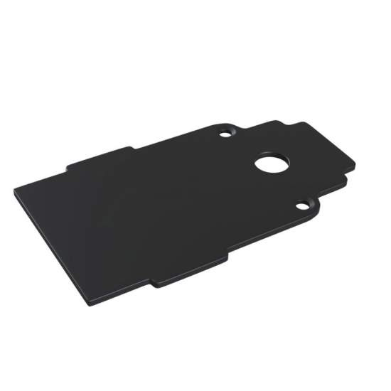 Piastra Moderna Per Binario Da Incasso Alluminio Nero TRA004EC-22B