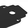 Piastra Moderna Per Binario Da Incasso Alluminio Nero TRA004EC-22B