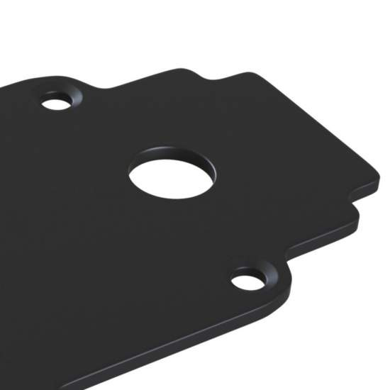 Piastra Moderna Per Binario Da Incasso Alluminio Nero TRA004EC-22B