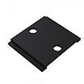 Staffa Quadrata Per Binario Moderno Metallo Nero TRA004HP-21B