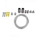 Staffa Quadrata Per Binario Moderno Alluminio Argento TRA004SW-21S