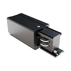 Connettore Per Binario Plastica 10Cm Nero Destro