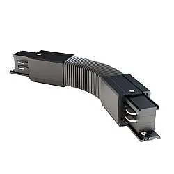 Connettore Flessibile Per Binario Plastica Nero