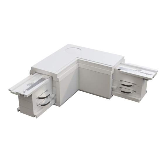 Connettore Angolare Destro Plastica Bianco TRA005CL-31W-R