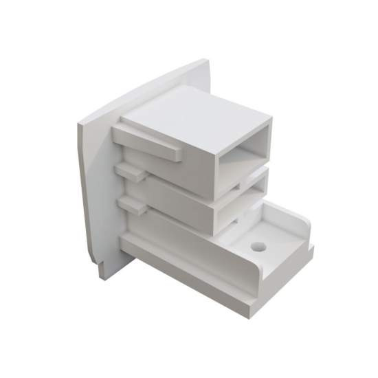 Connettore Per Binario Plastica 3,1Cm Bianco TRA005EC-31W