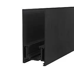 Binario Con Spessore 8Cm Moderno Busbar Trunkings S35 Alluminio Nero 2M