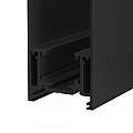 Binario Con Spessore 8Cm Moderno Busbar Trunkings S35 Alluminio Nero 2M TRX004-212B