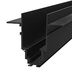 Binario Da Incasso Moderno Busbar Trunkings S35 Alluminio Nero 2M
