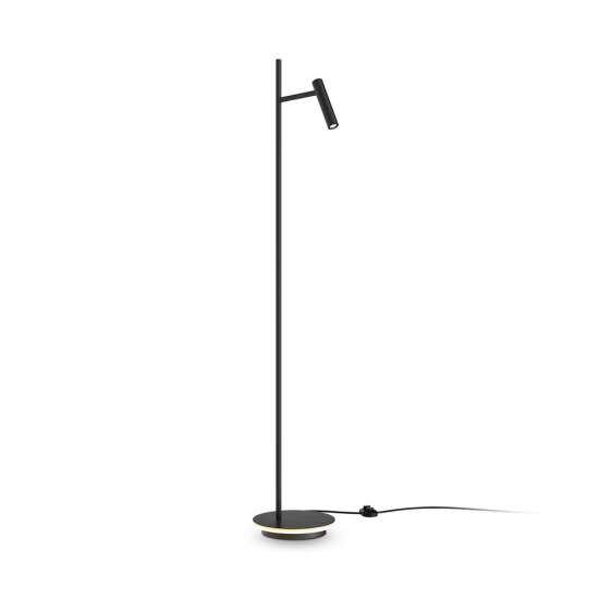 Piantana Lampada Da Terra Moderno Estudo Metallo Nero 1 Luce Led 11W Z010FL-L8B3K