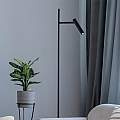 Piantana Lampada Da Terra Moderno Estudo Metallo Nero 1 Luce Led 11W Z010FL-L8B3K