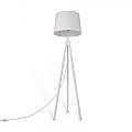 Piantana Contemporanea Calvin Metallo Bianco 1 Luce Con Diffusore In Tessuto Z177FL-01W