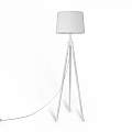 Piantana Contemporanea Calvin Metallo Bianco 1 Luce Con Diffusore In Tessuto Z177FL-01W