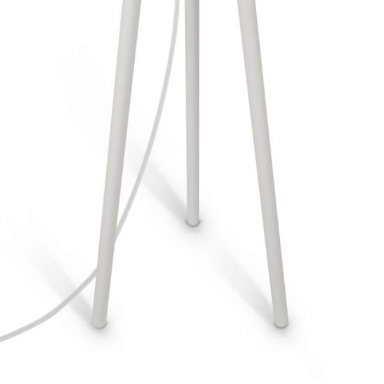 Piantana Contemporanea Calvin Metallo Bianco 1 Luce Con Diffusore In Tessuto Z177FL-01W