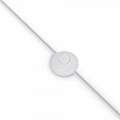 Piantana Contemporanea Calvin Metallo Bianco 1 Luce Con Diffusore In Tessuto Z177FL-01W