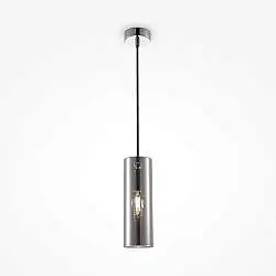 Lampadario A Sospensione Moderno Dunas Metallo Vetro Trasparente 1 Luce E27