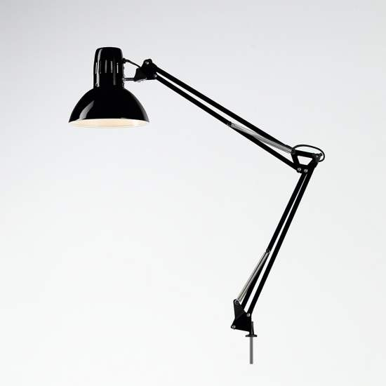Lampada Da Scrivania Moderna Arc Nero 1 Luce E27 4025N