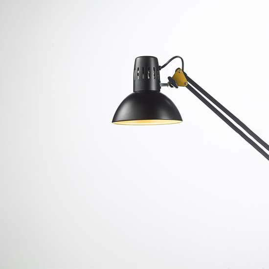 Lampada Da Scrivania Moderna Arc Nero E Oro 1 Luce E27 4025NOR