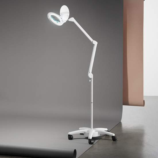 Piedistallo Per Lampada Da Scrivania Moderno Close Bianco Cod.5333Blc 5336B