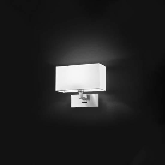 Applique Contemporanea Para Hotel Cromo 1 Luce E14 5880CR